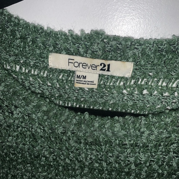 [M]👚FOREVER 21 green sweater - Picture 3 of 5